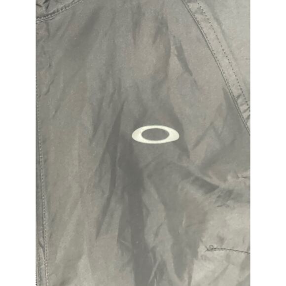 Oakley Womens SZ Medium Black Full Zip Windbreaker Jacket Coat Lightweight Golf - Picture 2 of 8